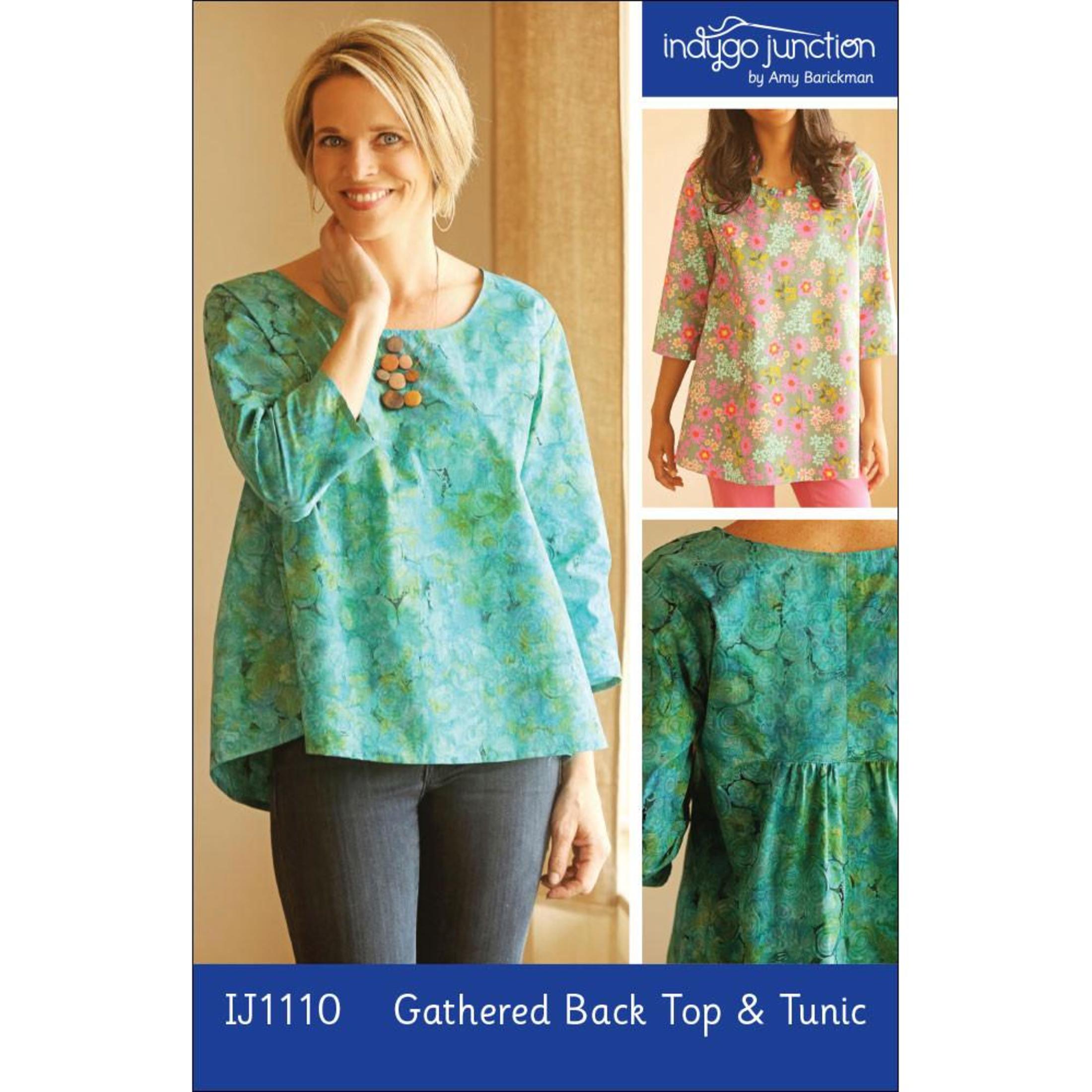 Indygo Junction Gathered Back Top & Tunic Pattern, PDF Download