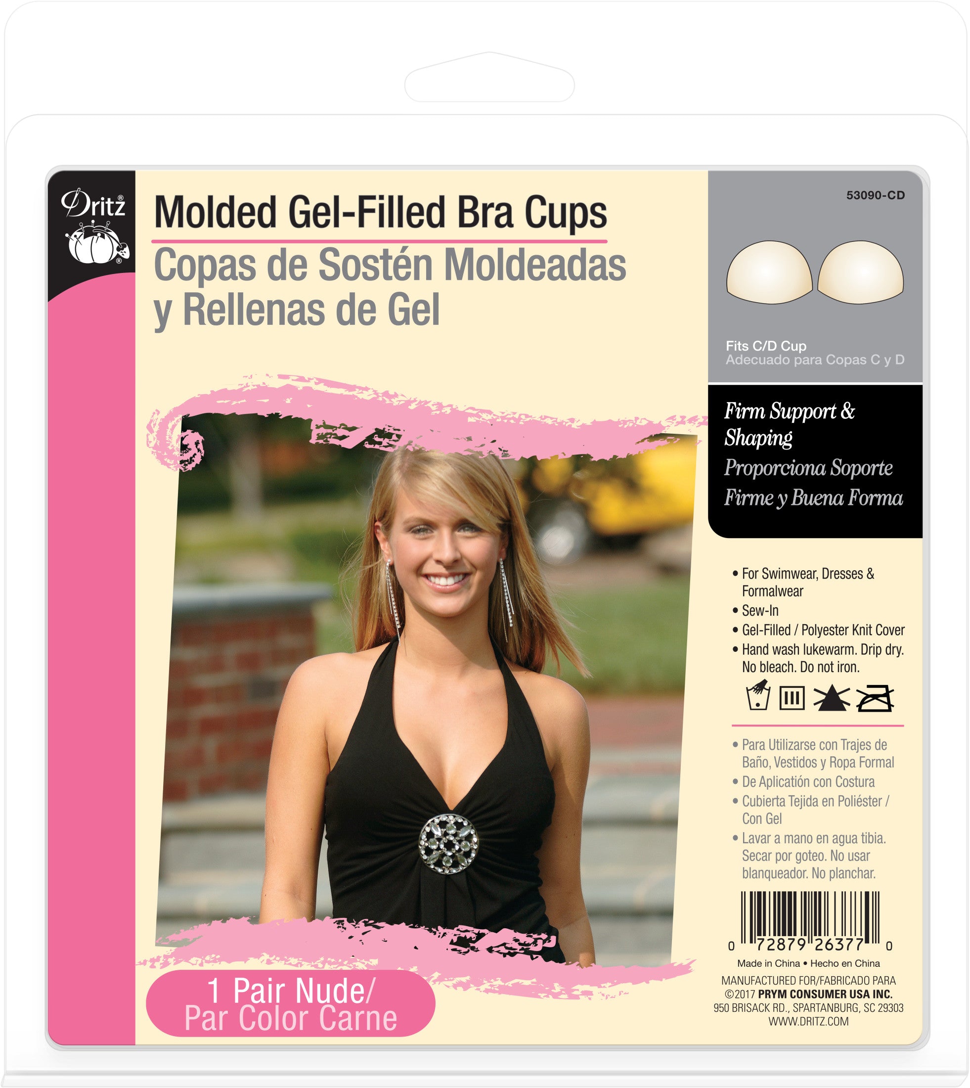 Push up Bra Cups, Gel Cups Push Up, Sold by the Pair, Bra Cups for Your  Dress Making Supply Needs 