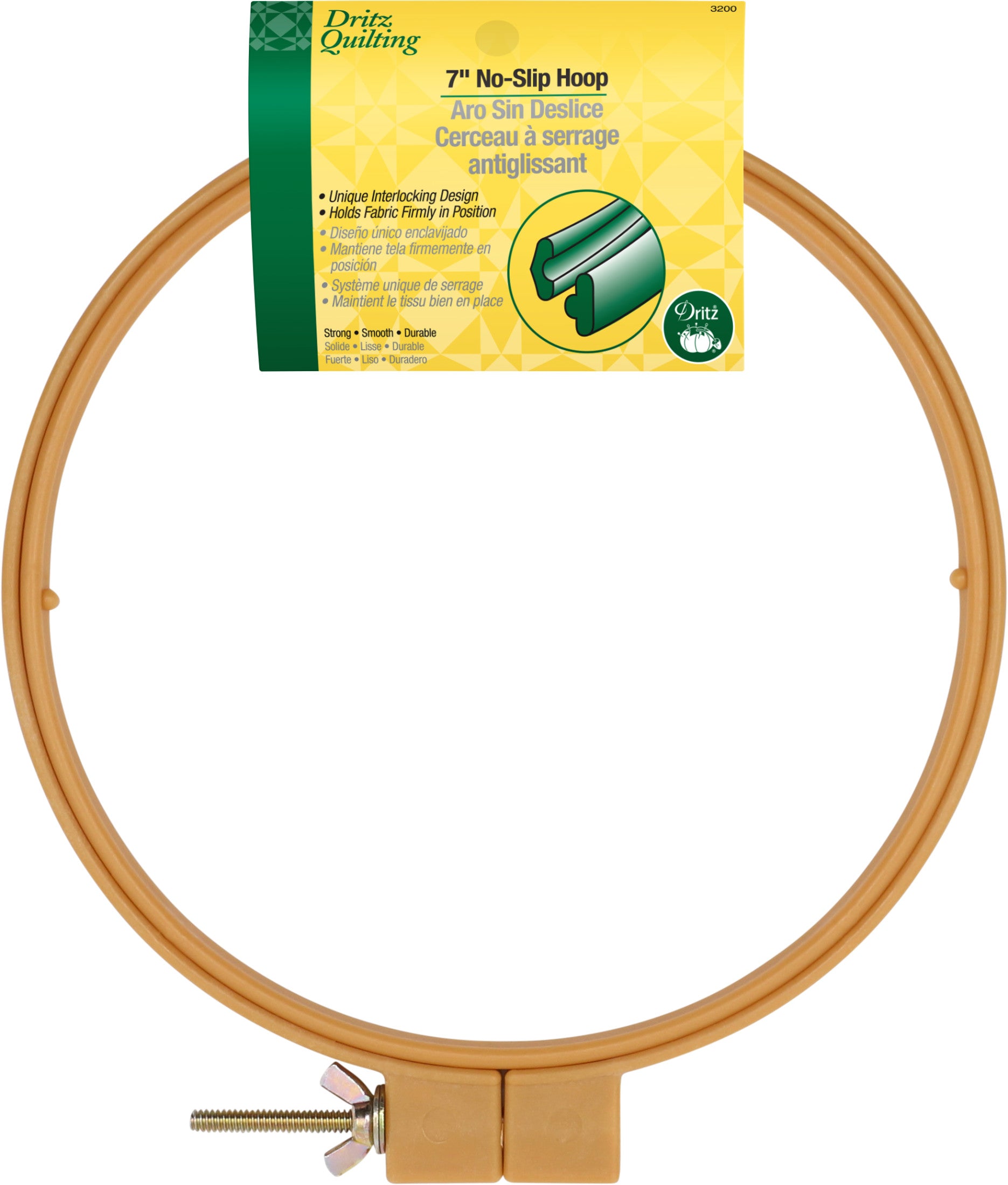 Dritz Quilting No-Slip Hoop 10