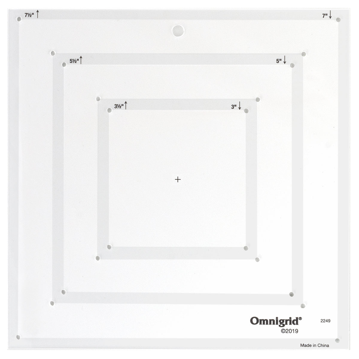 Martelli Minute: Square Template and Fussy Cut Set 2.5-9.5