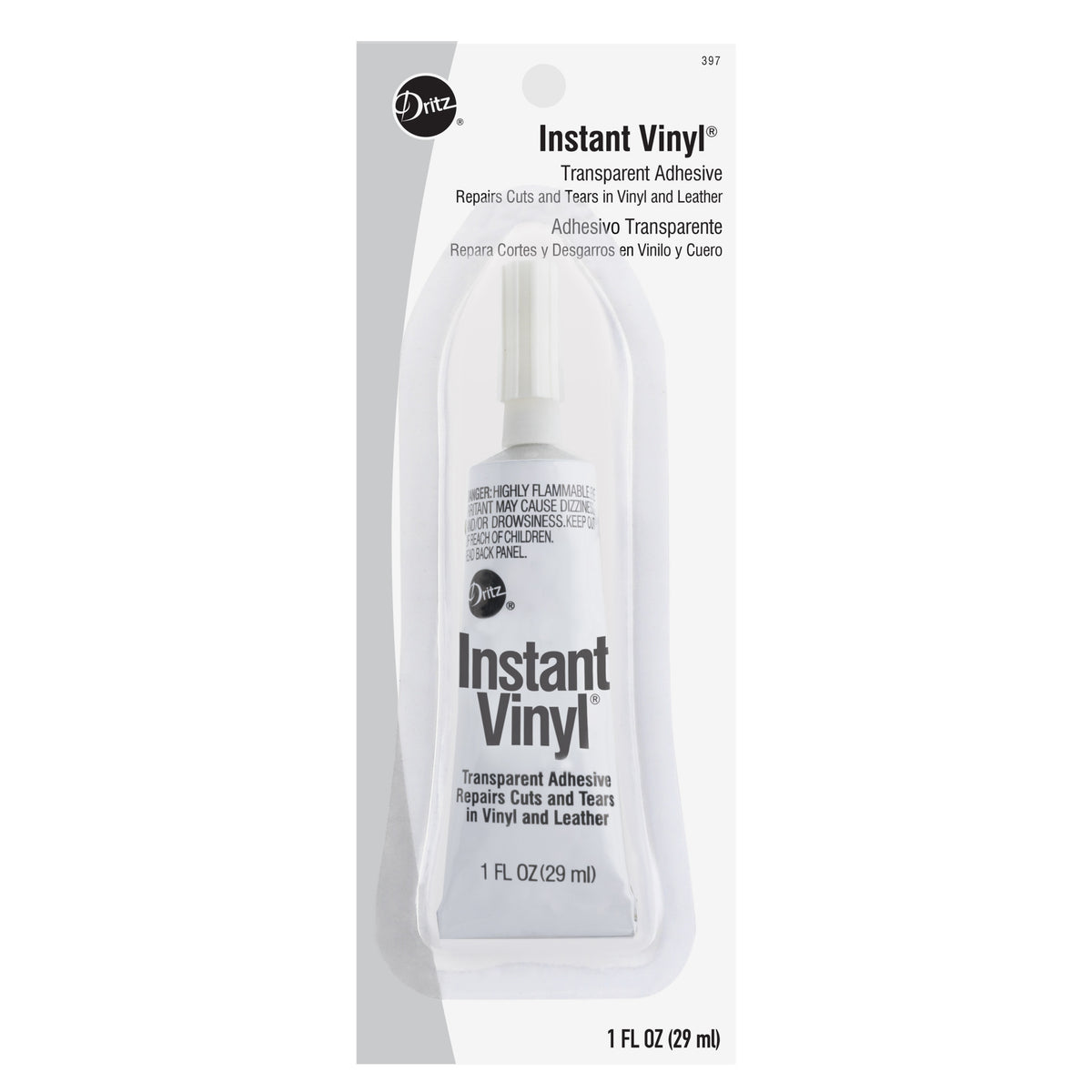 Tear Mender Instant Fabric & Leather Adhesive - 6 fl oz bottle