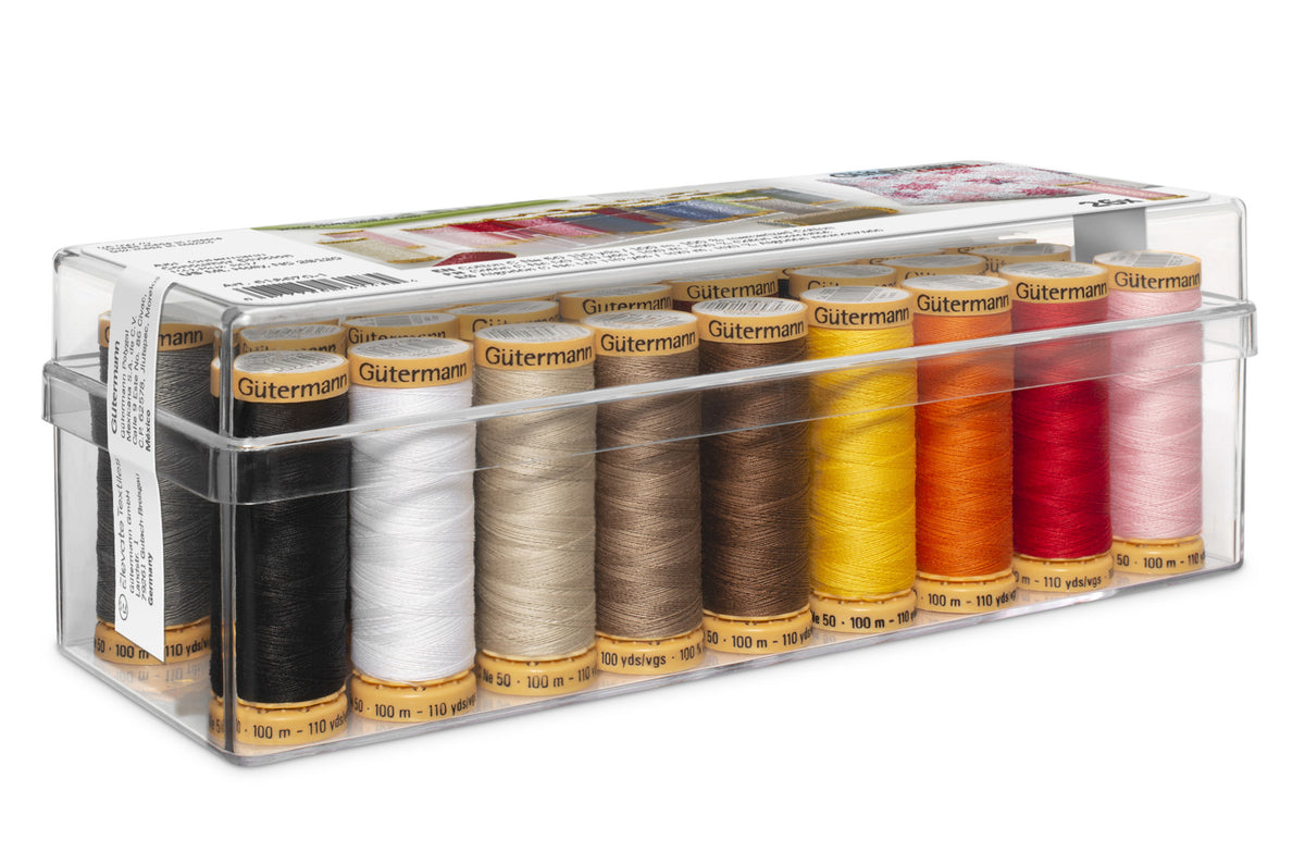 Gütermann Nostalgic hotsell box, 30 different colored spools of 110 yards, 100m, mothers day gift