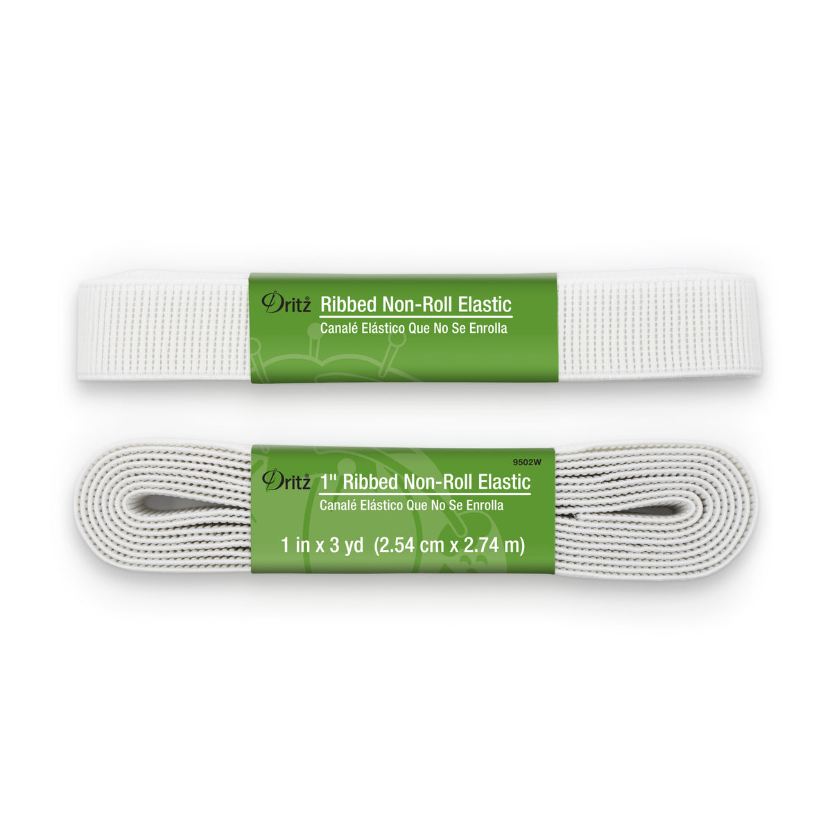 Dritz Elastic Woven - Non-Roll - White