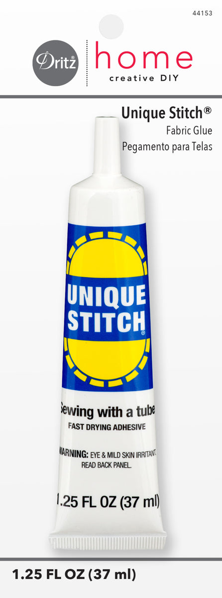 Prym Liquid Stitch Fabric Glue .5 Fl Oz No Sew Fabric Glue, Hems, Trims,  Crafts.
