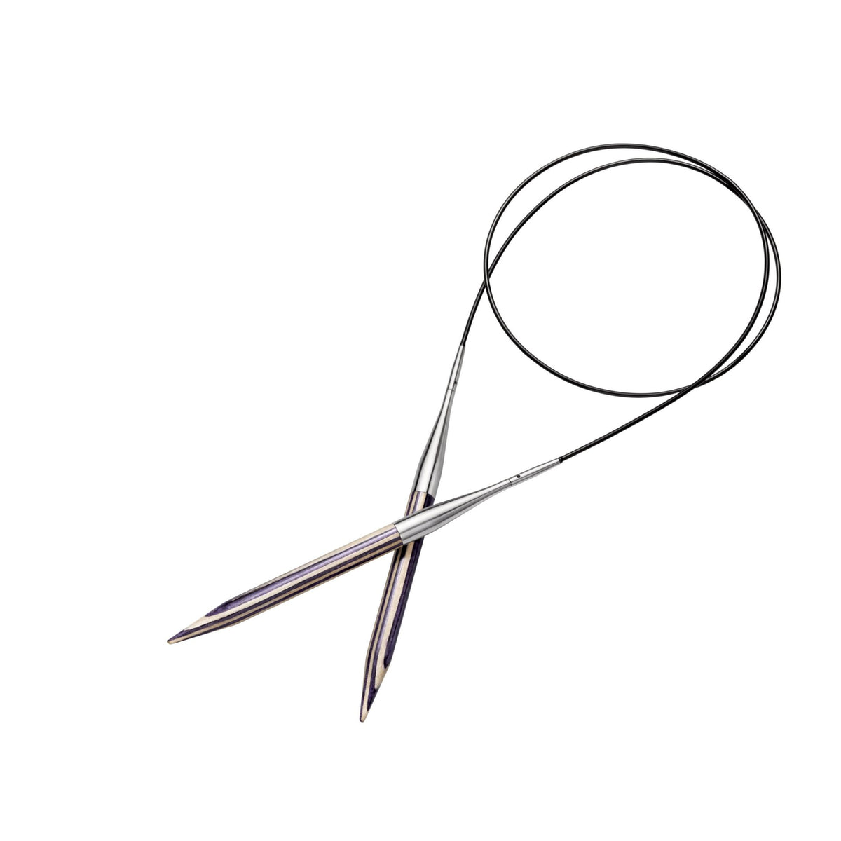 Prym Circular Knitting Needles Set, Lilac Stripes, 4-10mm