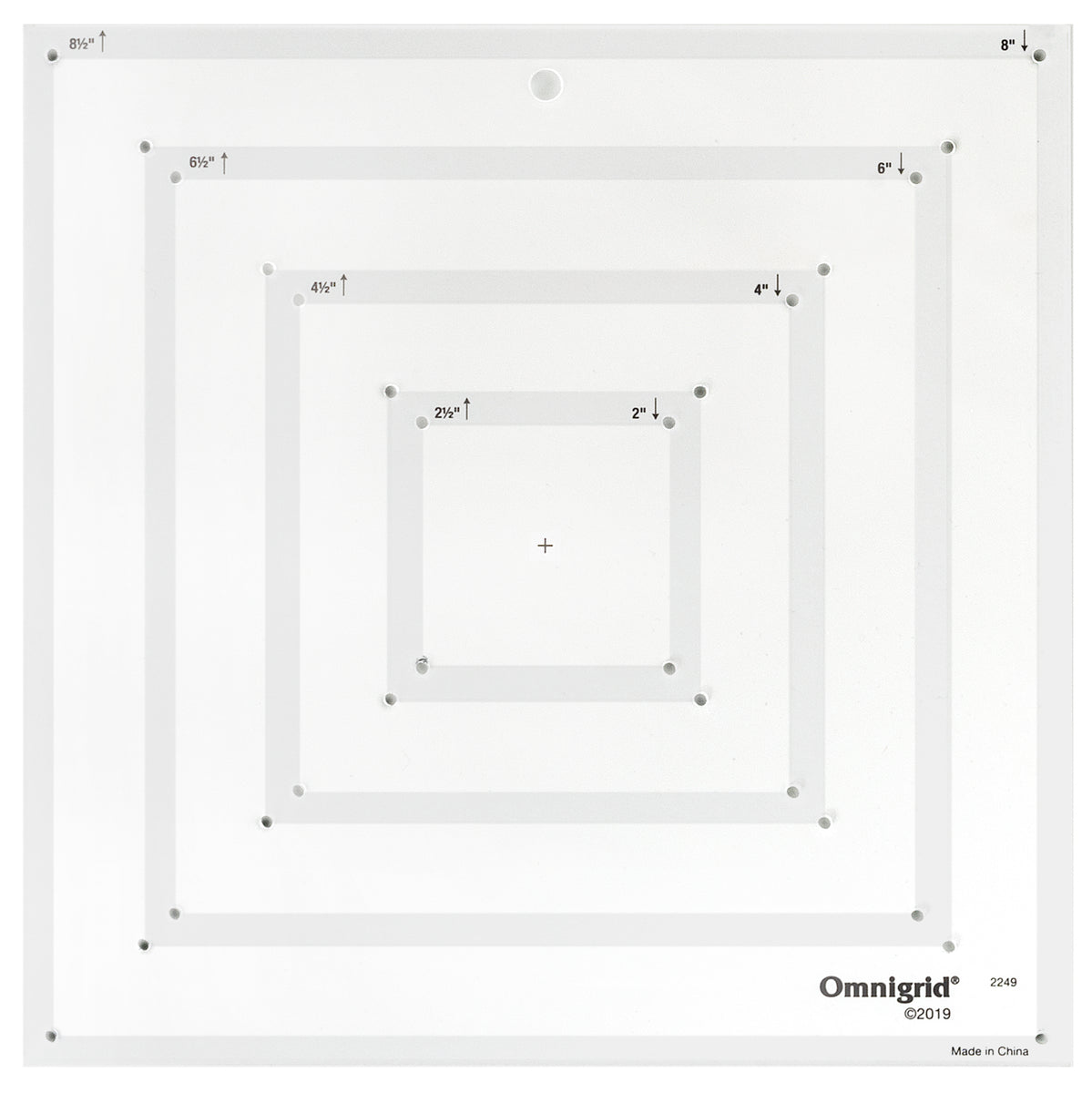 Martelli Minute: Square Template and Fussy Cut Set 2.5-9.5