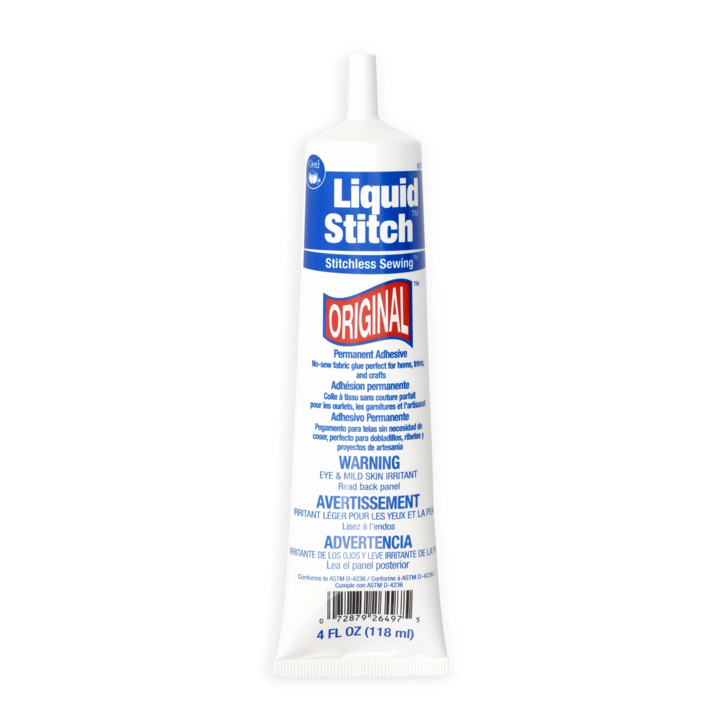 Liquid Stitch Mini Fabric Glue Prym Care Repair 0.5 Fluid Oz Permanent  Adhesive for sale online