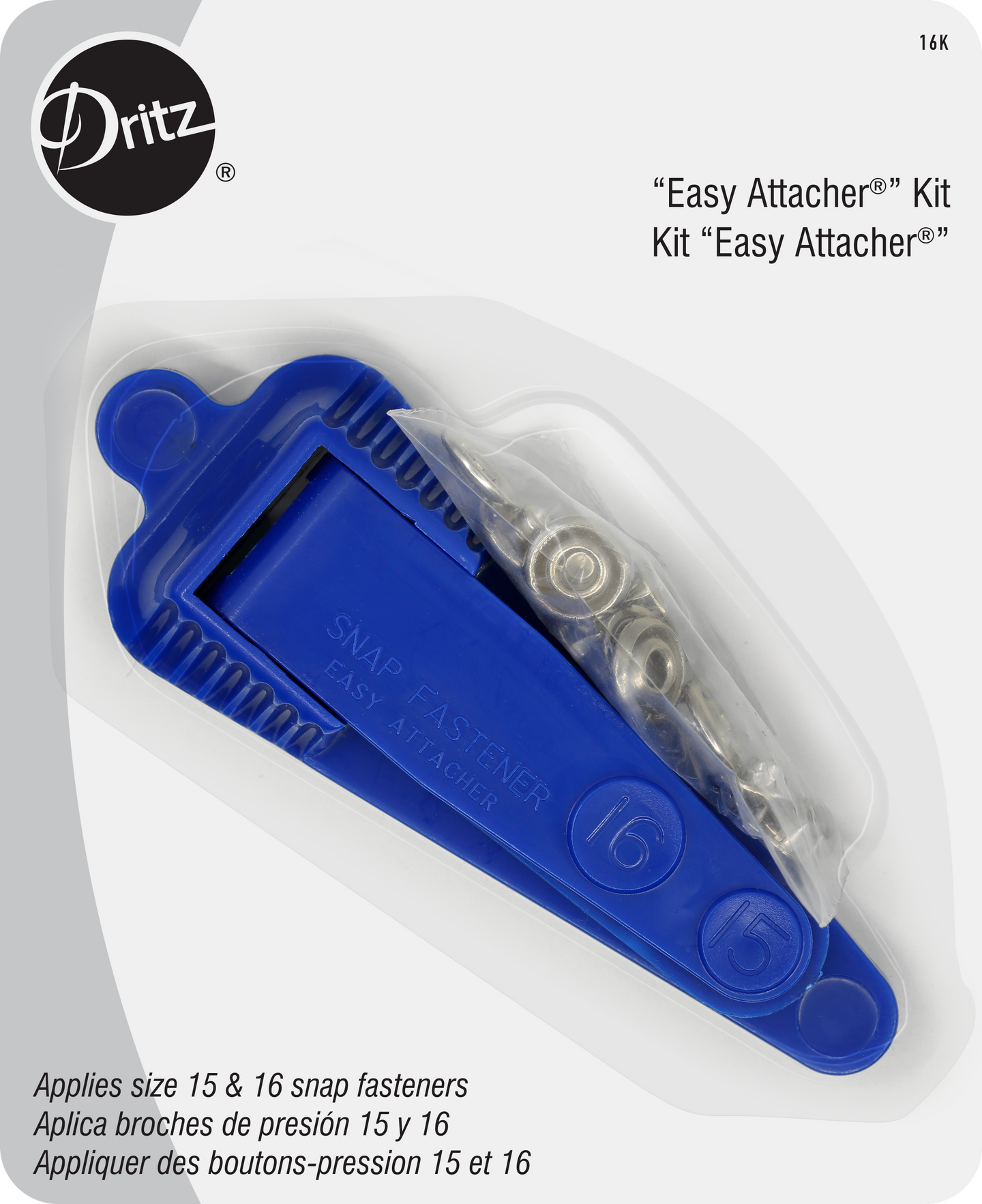MJTrends: Dritz: Mini Anorak Snaps & Tool Kit Nickel 12mm