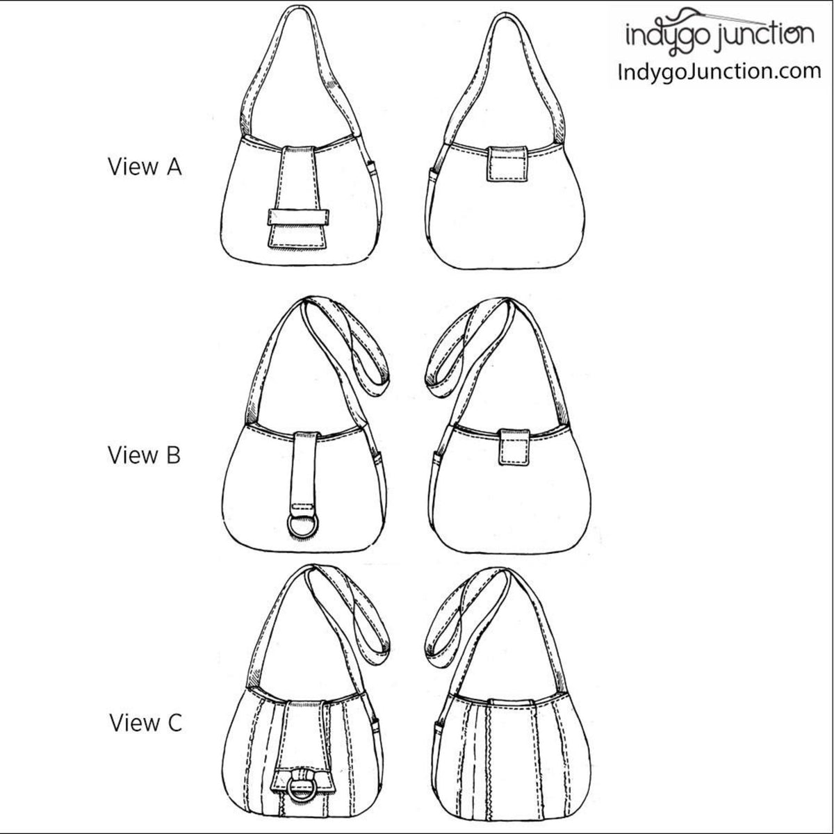 Indygo Junction Side Note Satchel Pattern | Handicraft