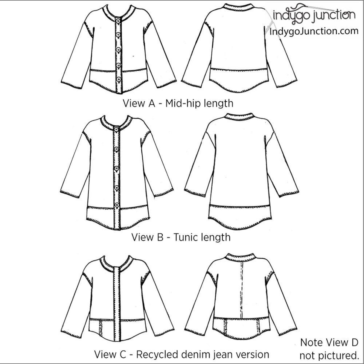 Indygo Junction Modern Medley Top & Tunic Pattern | Handicraft