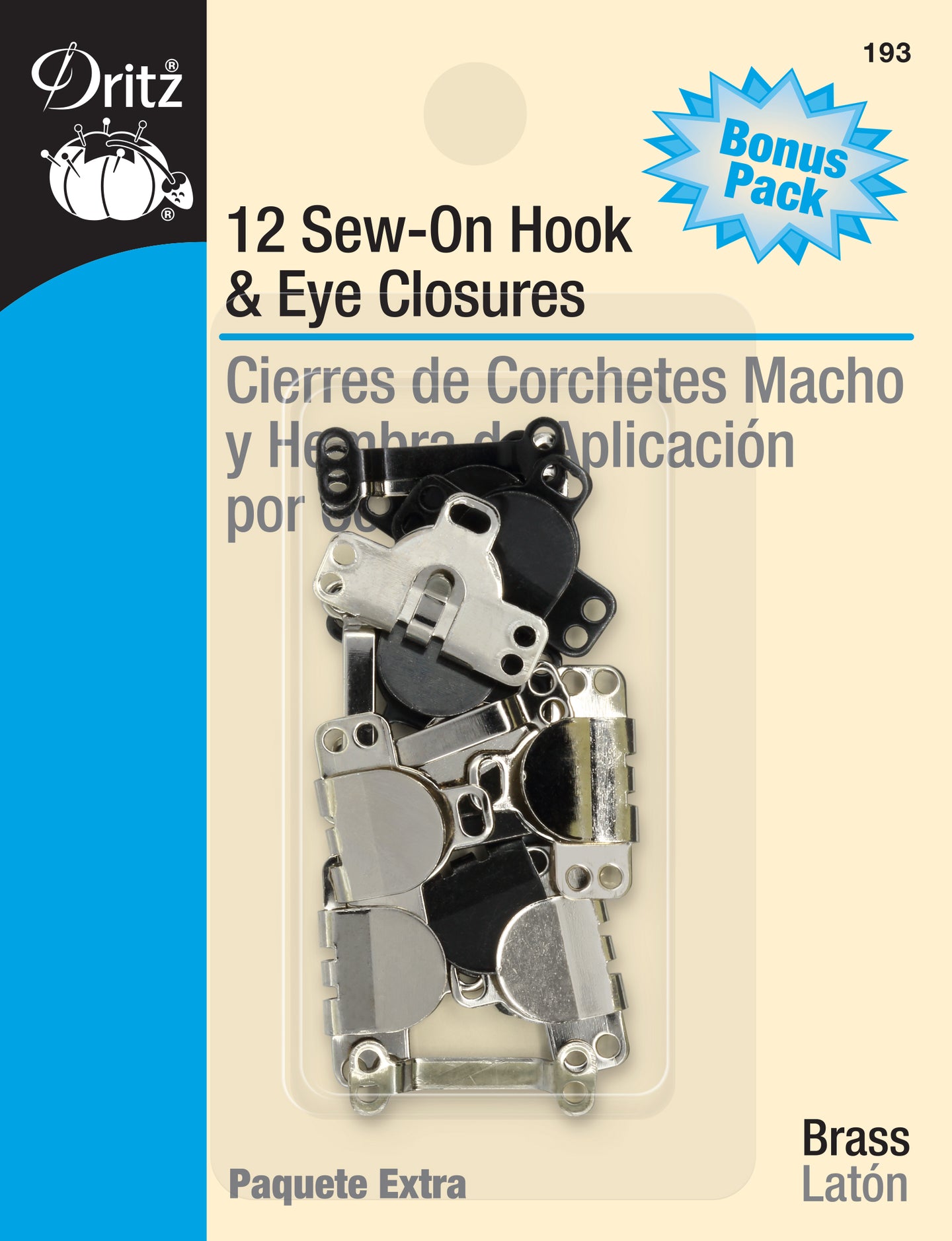 50 Sets Iron Sewing Hook & Eye Closure