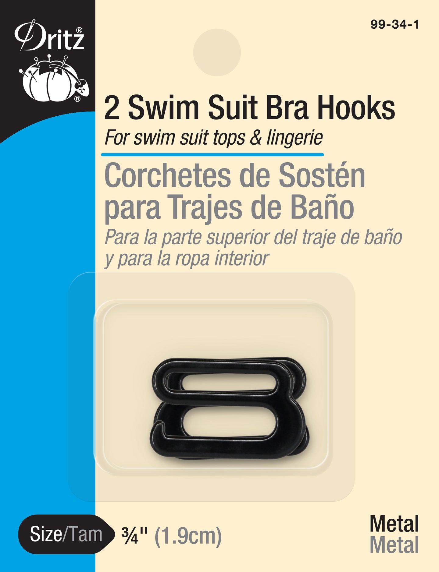 3/4″ Swim Suit Bra Hooks