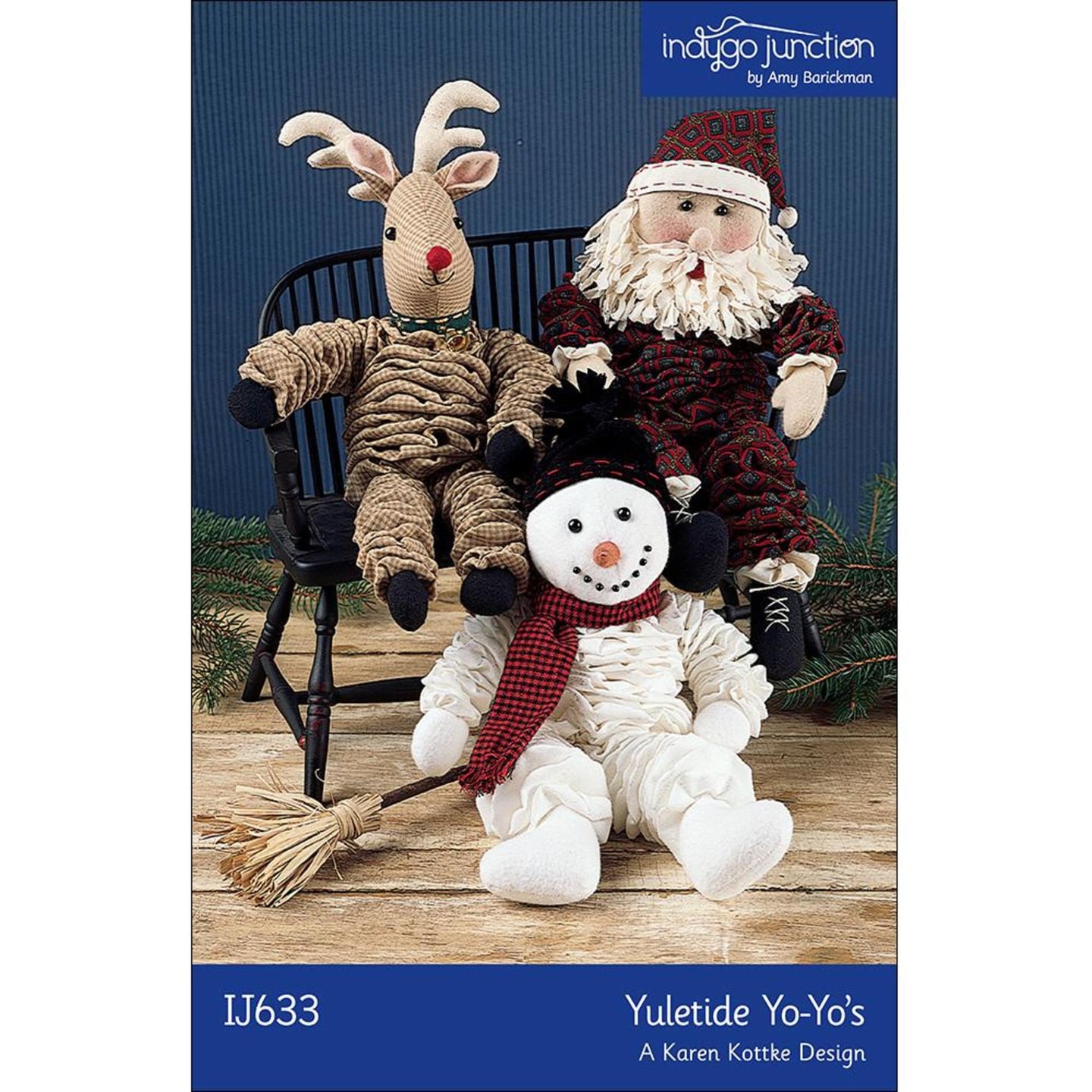 Indygo Junction Yuletide Yo-Yo Stuffed Christmas Santa, Snowman, Reindeer  Pattern, Free PDF Download | Handicraft